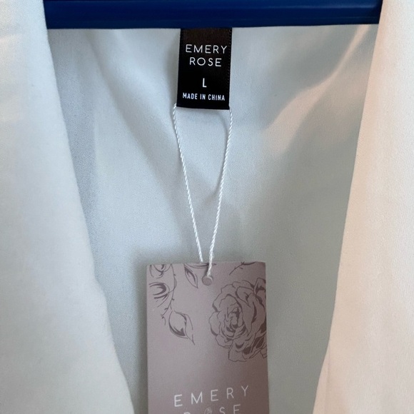 Large emery rose white blouse. Never worn. Brand new. Tags on. - Picture 2 of 3